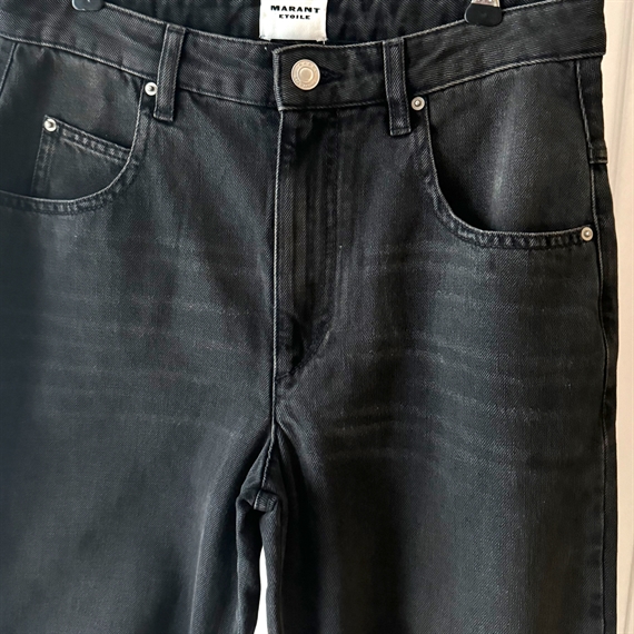 Isabel Marant Étoile Janet Jeans, Faded Black 